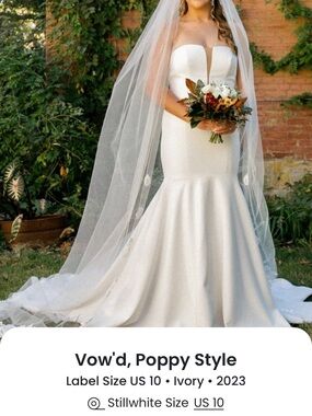 Vow'd Poppy Ivory Strapless Mermaid Wedding Dress